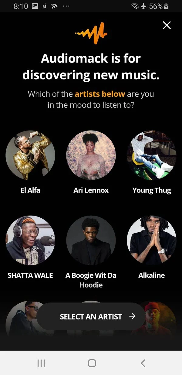 audiomack per ascoltare musica