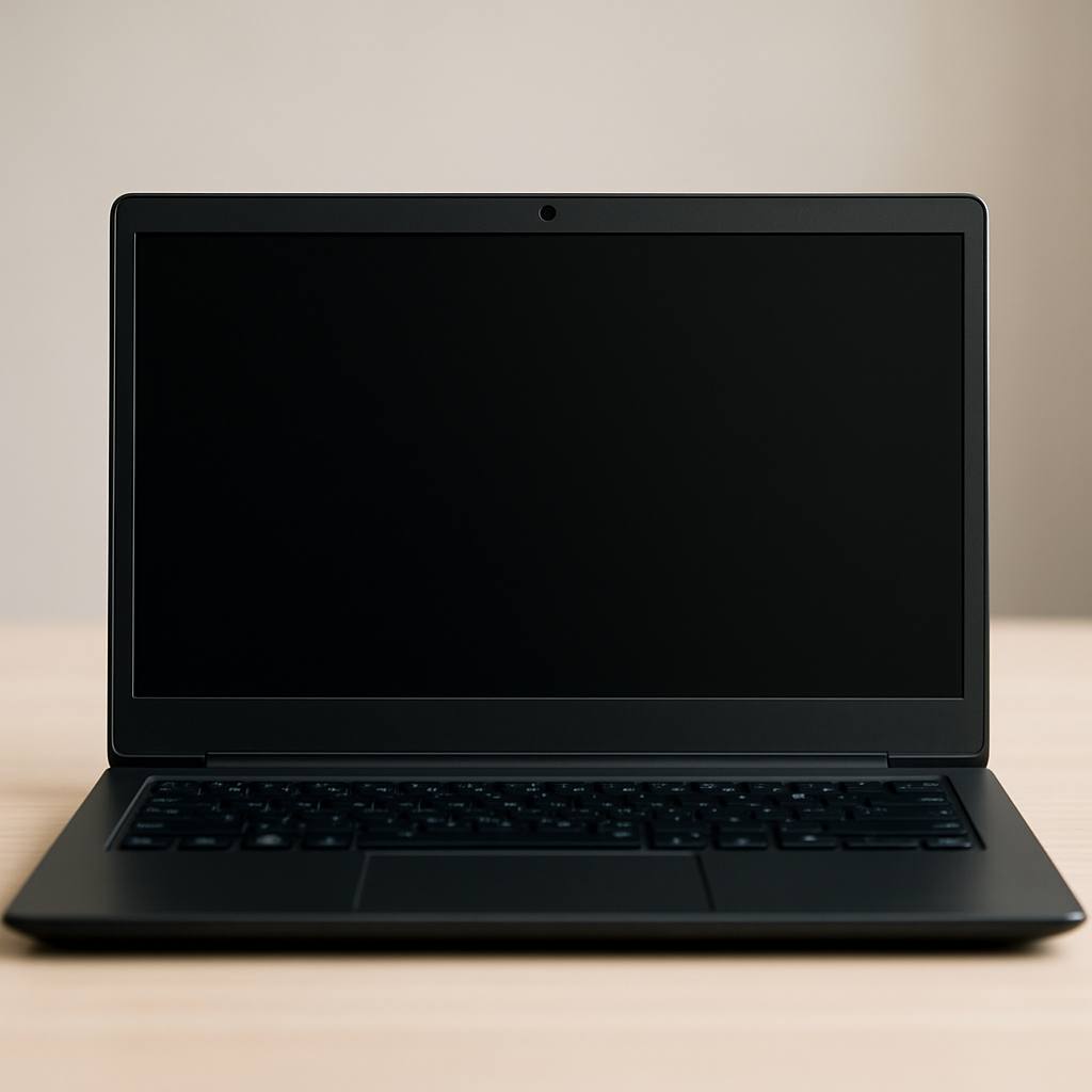 notebook schermo nero ma acceso