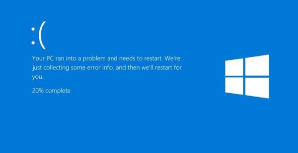 schermata blu pc windows