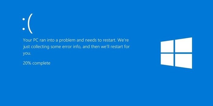 schermata blu pc windows