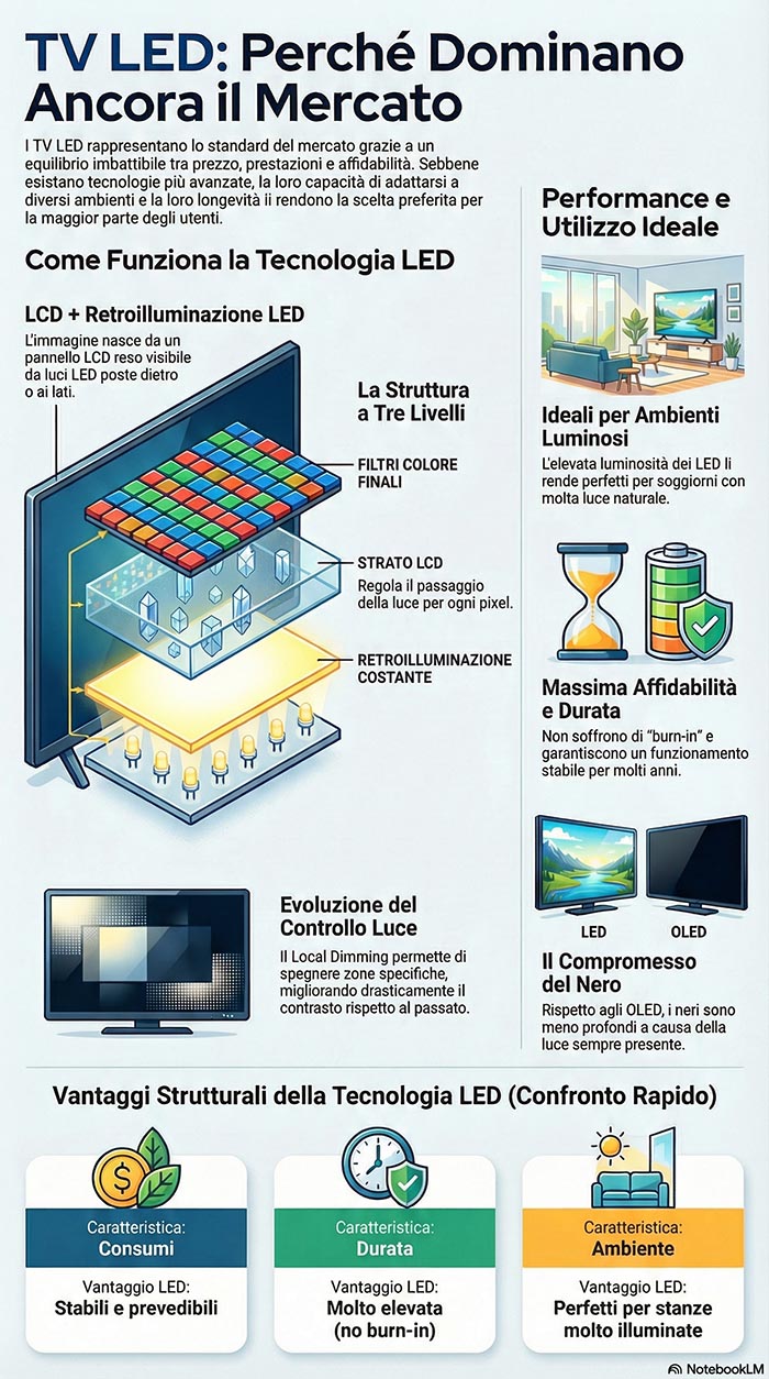 caratteristiche tv led