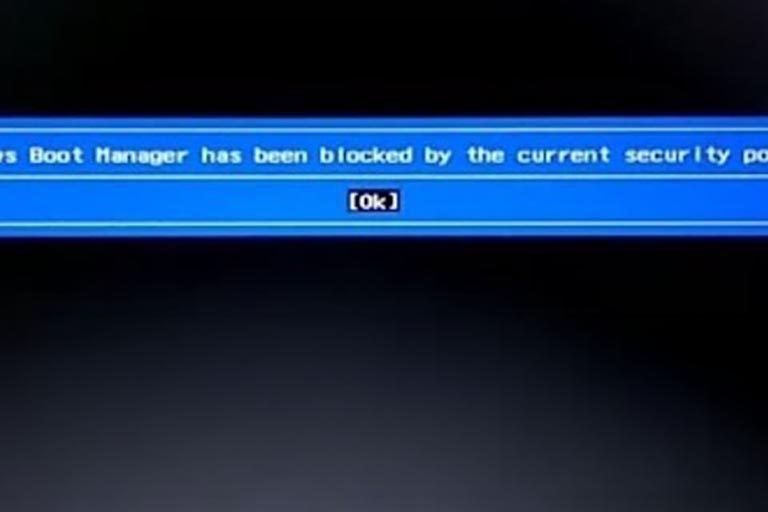 Windows Boot Manager has been blocked by the current security policy Windows Boot Manager has been blocked by the current security policy