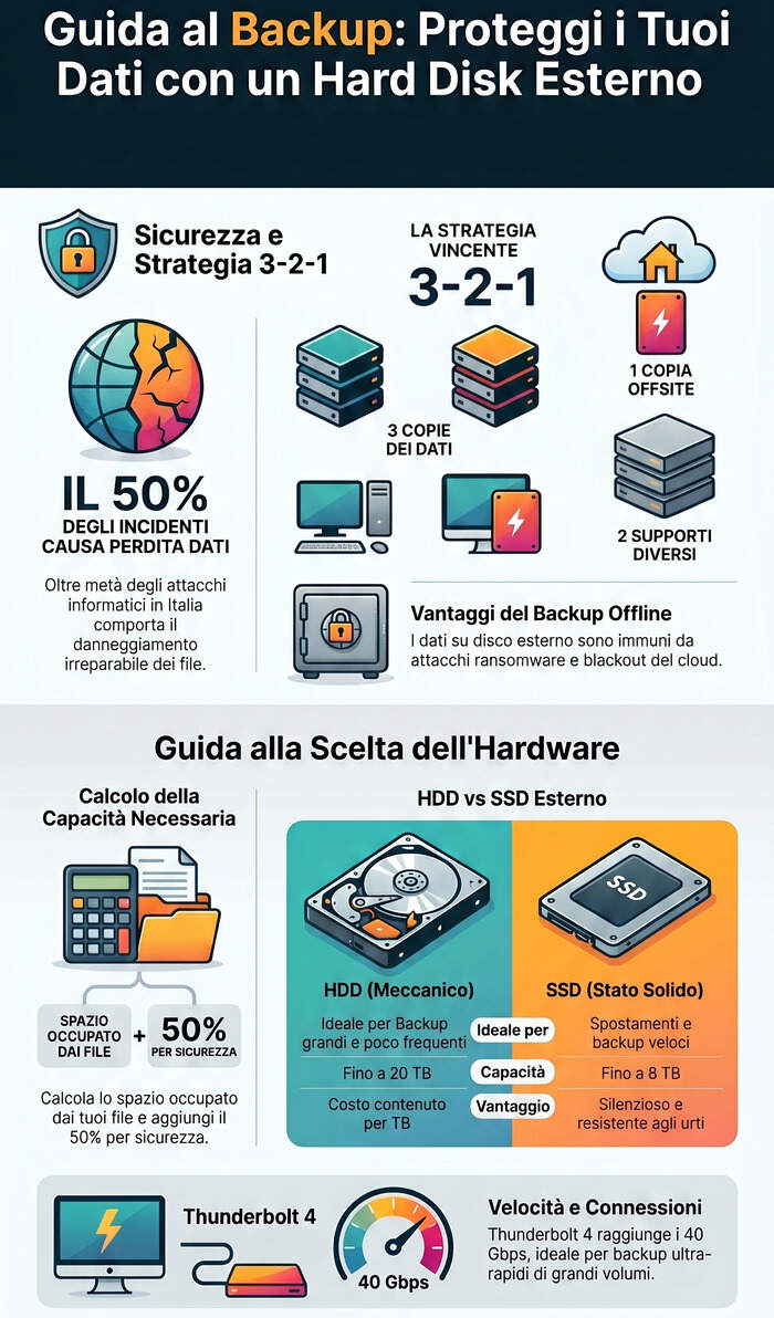 come fare il backup su haddisk esterno